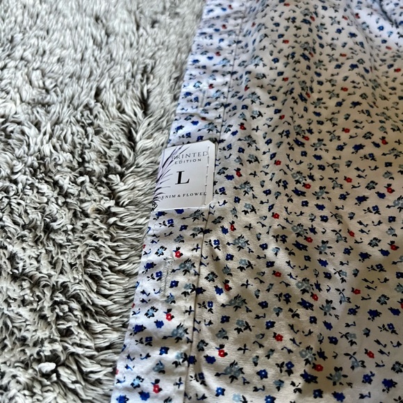 NWT-Denim & Flower short sleeve button up - Picture 3 of 3